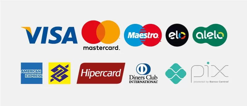 Bandeiras de cartões de crédito e Pix